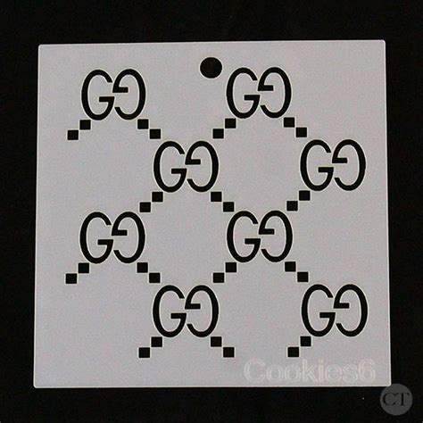 gucci pattern stencil|gucci pattern stencils.